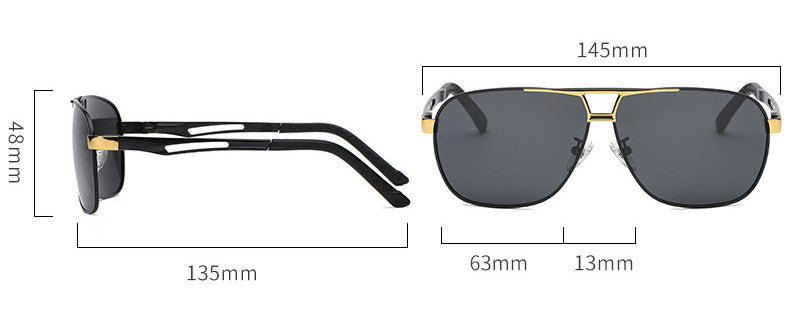 Vintage Metal Frame Sunglasses - UV400 Protection