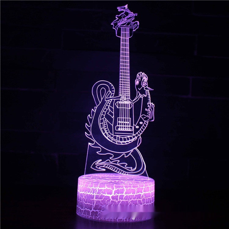 Electric Guitar Violin Series 3D Table Lamp