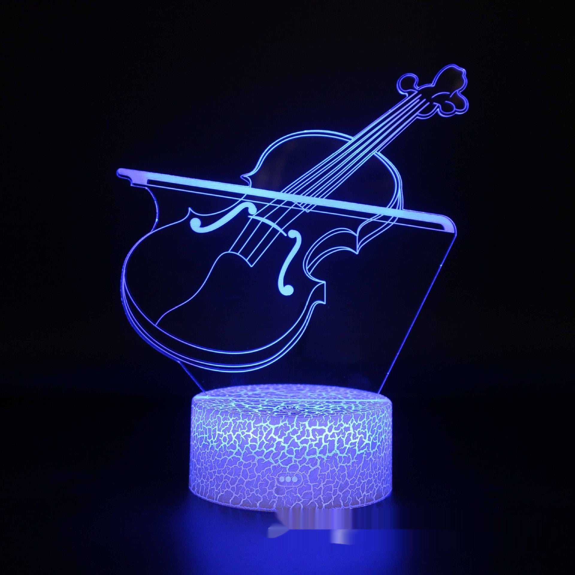 Electric Guitar Violin Series 3D Table Lamp
