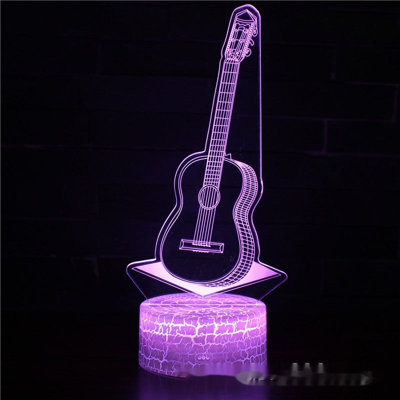 Electric Guitar Violin Series 3D Table Lamp
