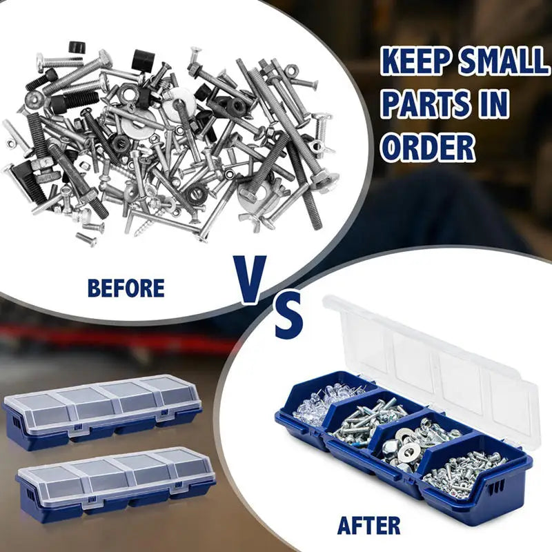 Multi Compartment Organizer Box Durable Storage Case