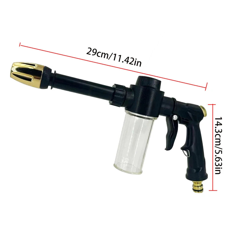 High Pressure Adjustable Washer, Equipped With 360 ° Rotating Nozzle, With 100Ml Foam Kettle, Suitable For Car Cleaning