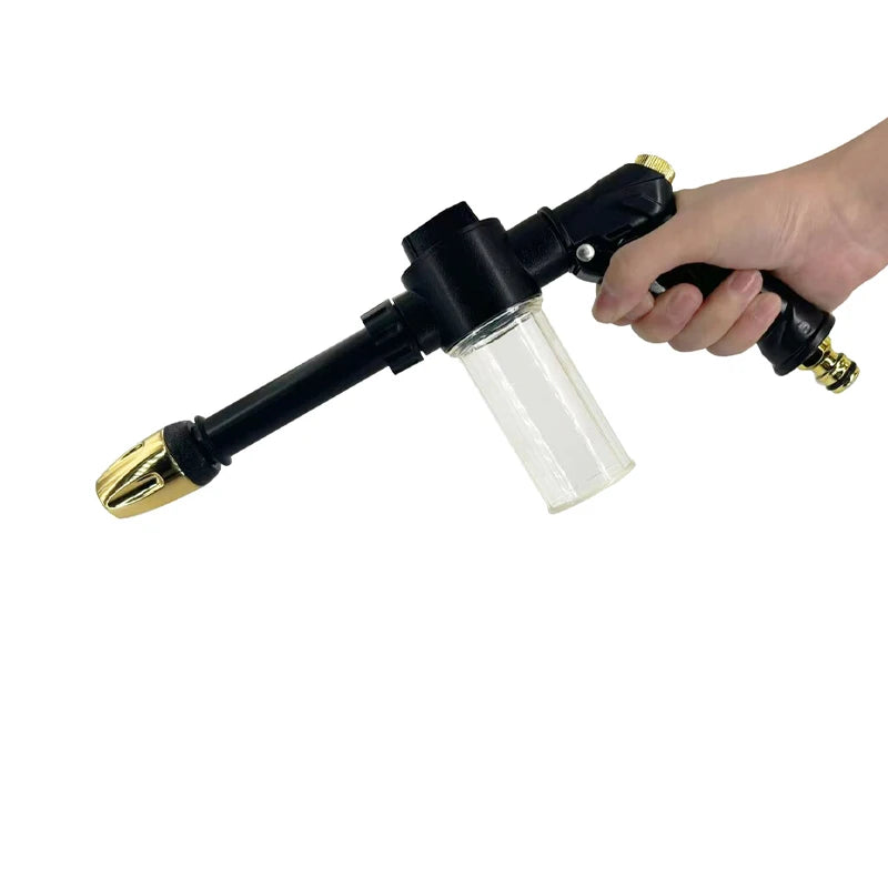High Pressure Adjustable Washer, Equipped With 360 ° Rotating Nozzle, With 100Ml Foam Kettle, Suitable For Car Cleaning