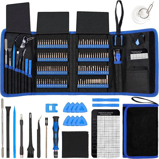 Precision Screwdriver Sets 142-Piece Electronics Precision Screwdriver with 120 Bits Magnetic Repair Tool Kit for iPhone PC etc.