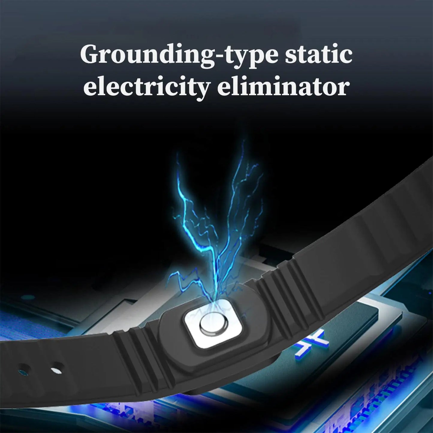 Wrist Grounding Strap Unisex Anti Static Adjustable Wrist Strap Electrostatic Removal Grounding Bracelet For Adults Women Men