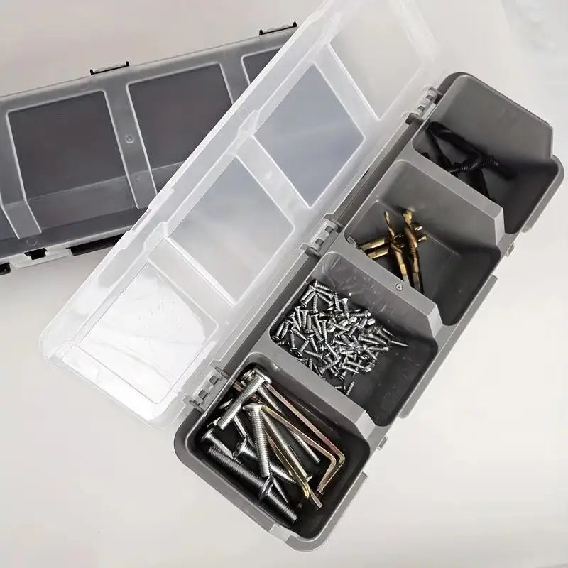 Multi Compartment Organizer Box Durable Storage Case