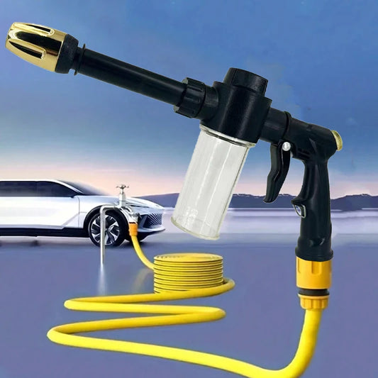 High Pressure Adjustable Washer, Equipped With 360 ° Rotating Nozzle, With 100Ml Foam Kettle, Suitable For Car Cleaning