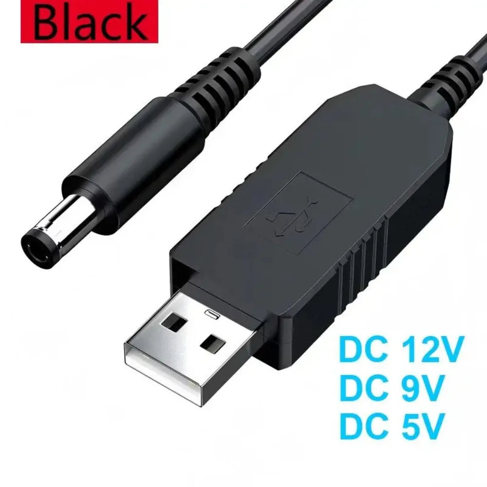 USB power cable – boosts 5V input to selectable 5V/9V/12V output, ideal for powering WiFi .