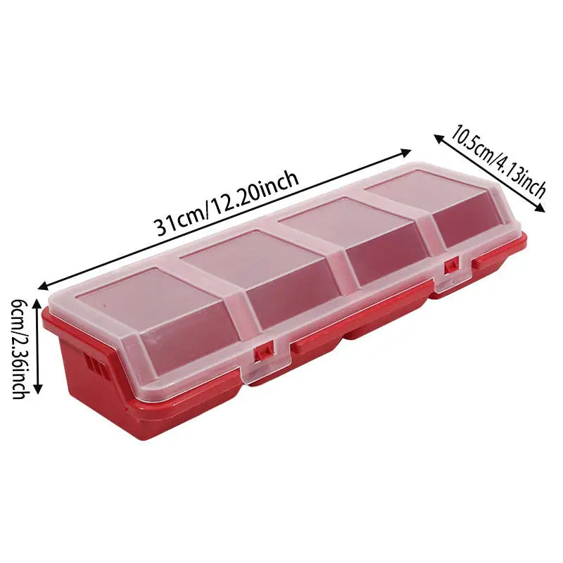 Multi-Compartment Organizer Box for Screws Small Parts Durable Plastic Hardware/Jewelry Storage Case Screw Organizer Tools Box