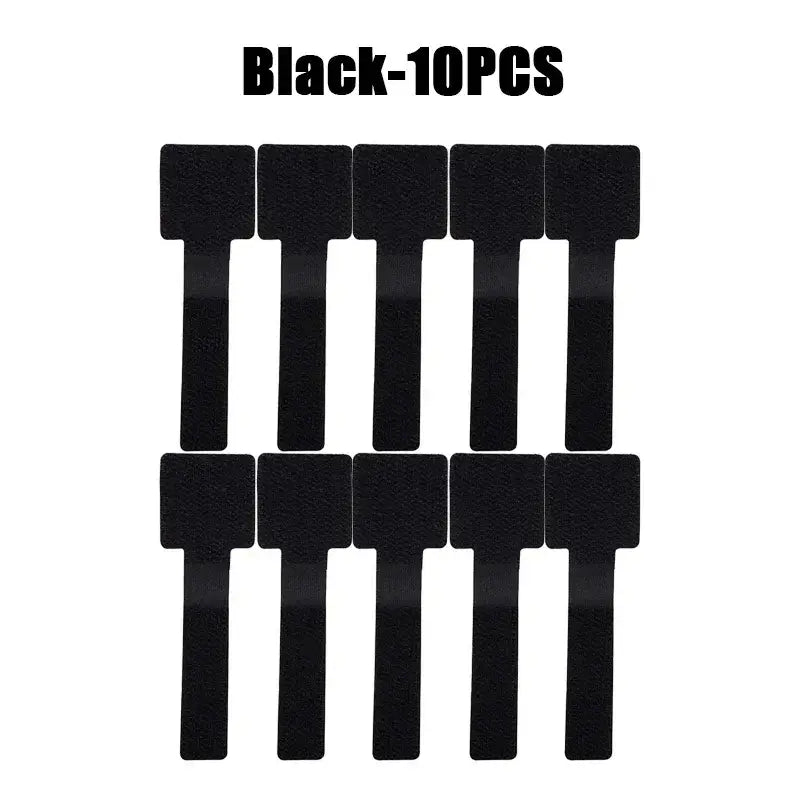 New Reusable Velcro Cable Ties: Self-Adhesive & Adjustable Cable Holder, Ideal as Desktop Cord Storage Organiser