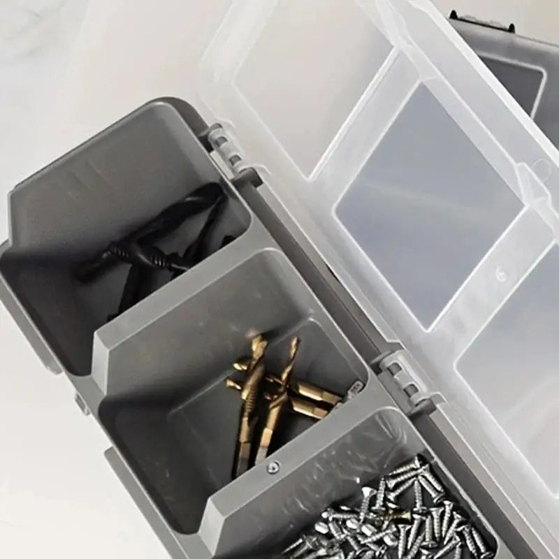 Multi Compartment Organizer Box Durable Storage Case