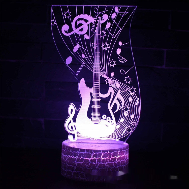 Electric Guitar Violin Series 3D Table Lamp