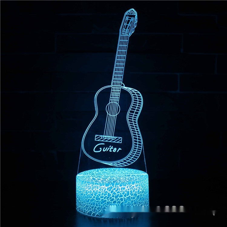 Electric Guitar Violin Series 3D Table Lamp