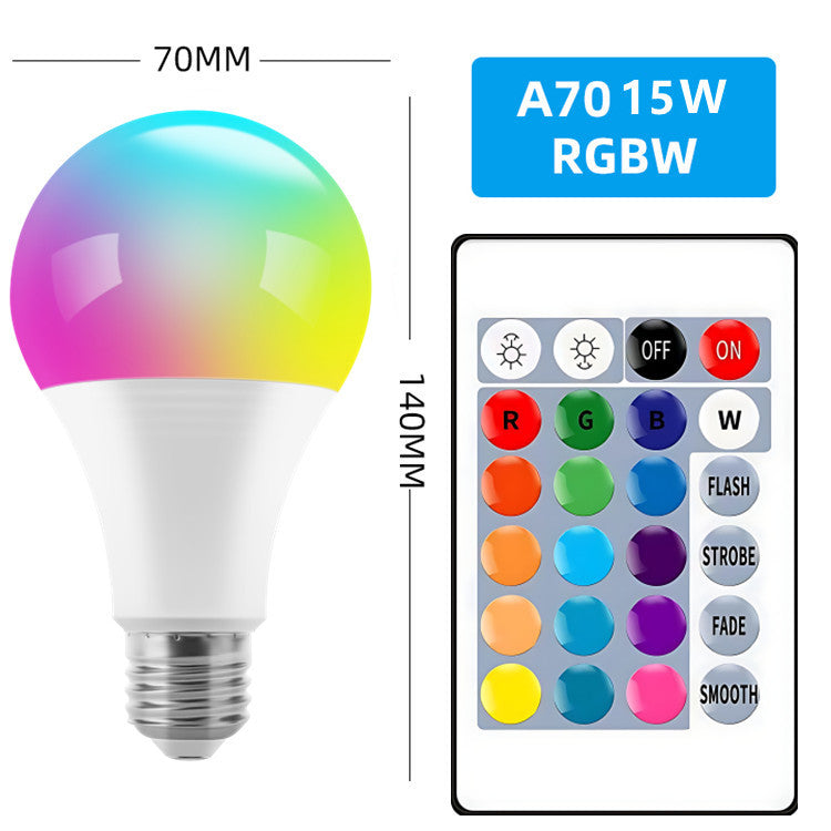 Color-Changing Bulb 16 Color Led Live Light Colorful Remote Control Rgb Color Indoor Smart Dimming