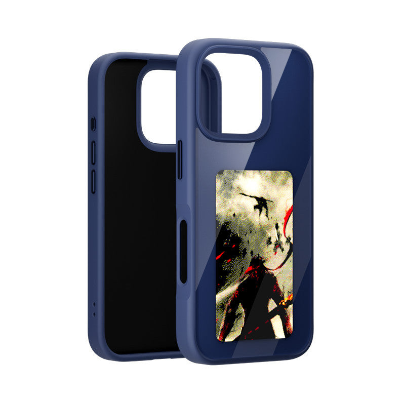 DIY Four-color Ai E-ink Screen NFC Projection Screen Phone Case Glass