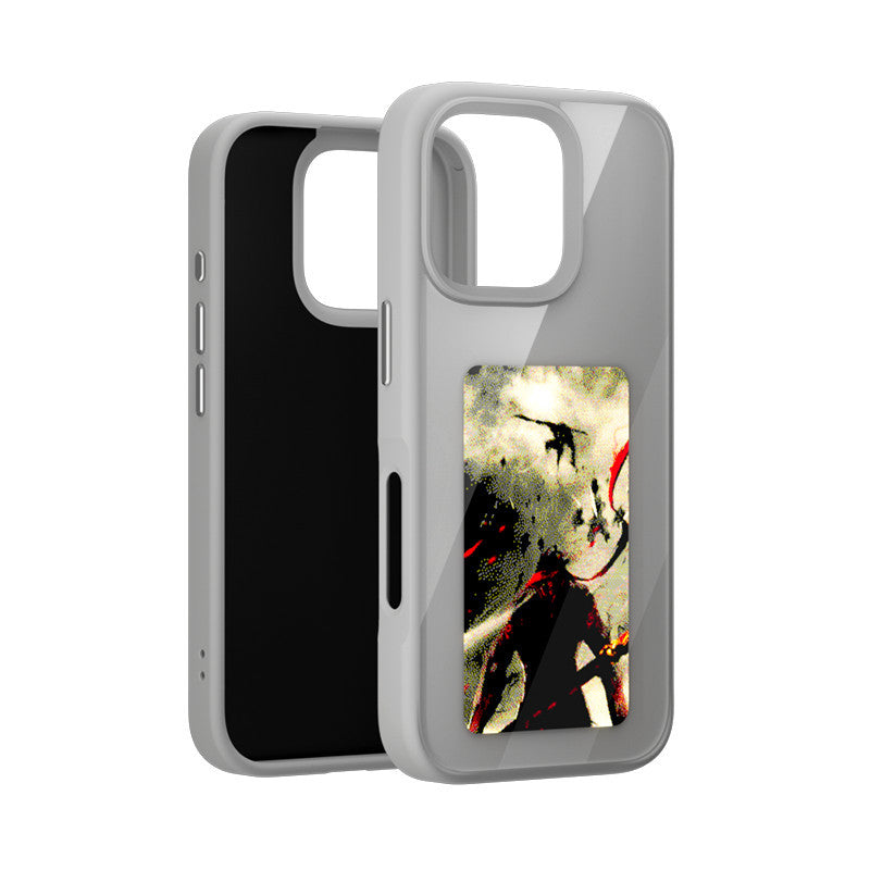 DIY Four-color Ai E-ink Screen NFC Projection Screen Phone Case Glass