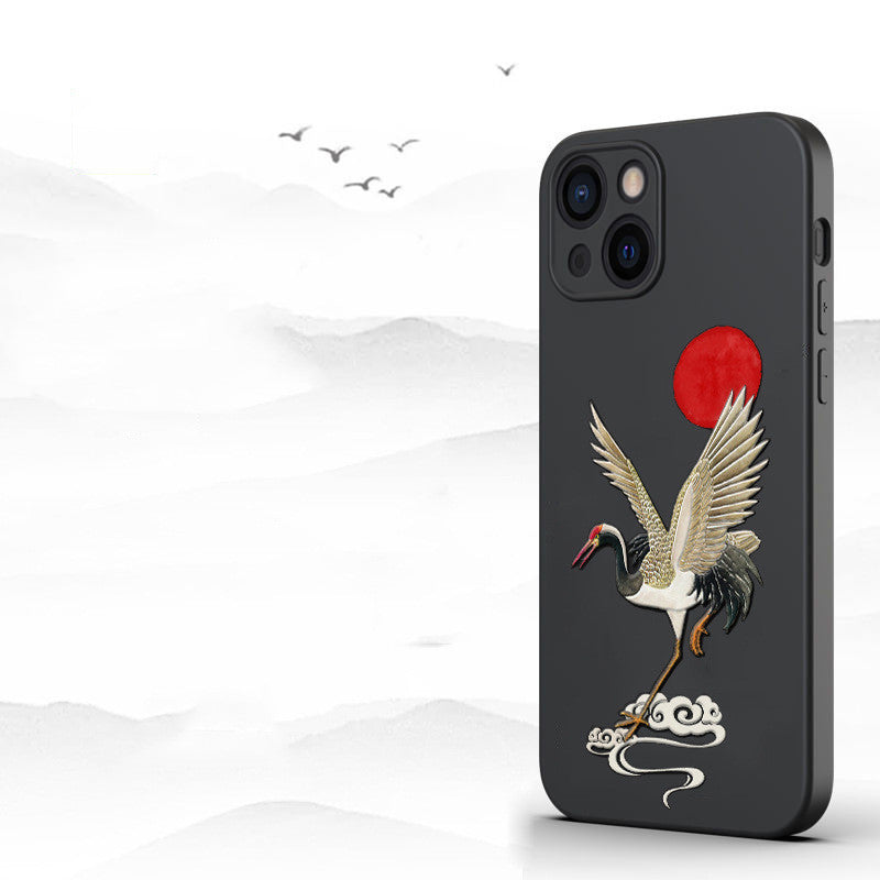 Embossed And Painted Silicone Phone Case