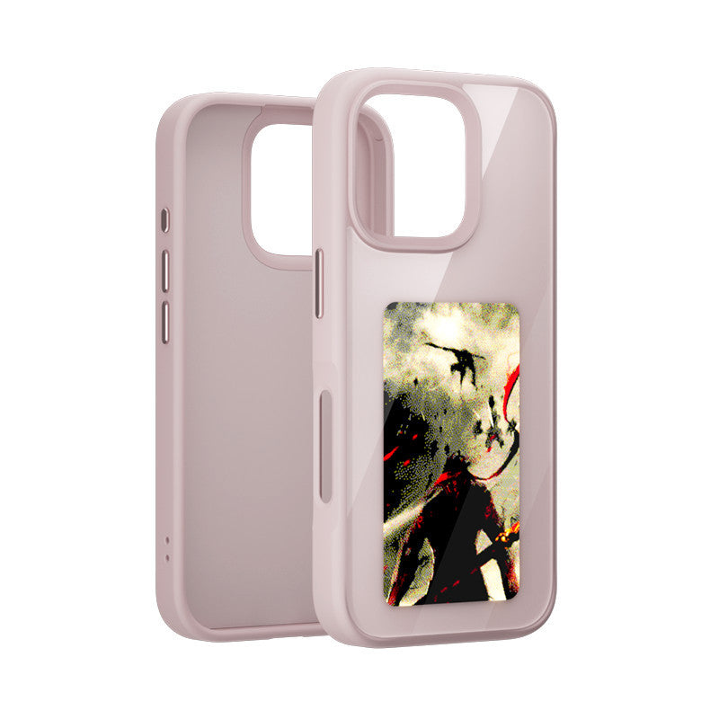 DIY Four-color Ai E-ink Screen NFC Projection Screen Phone Case Glass