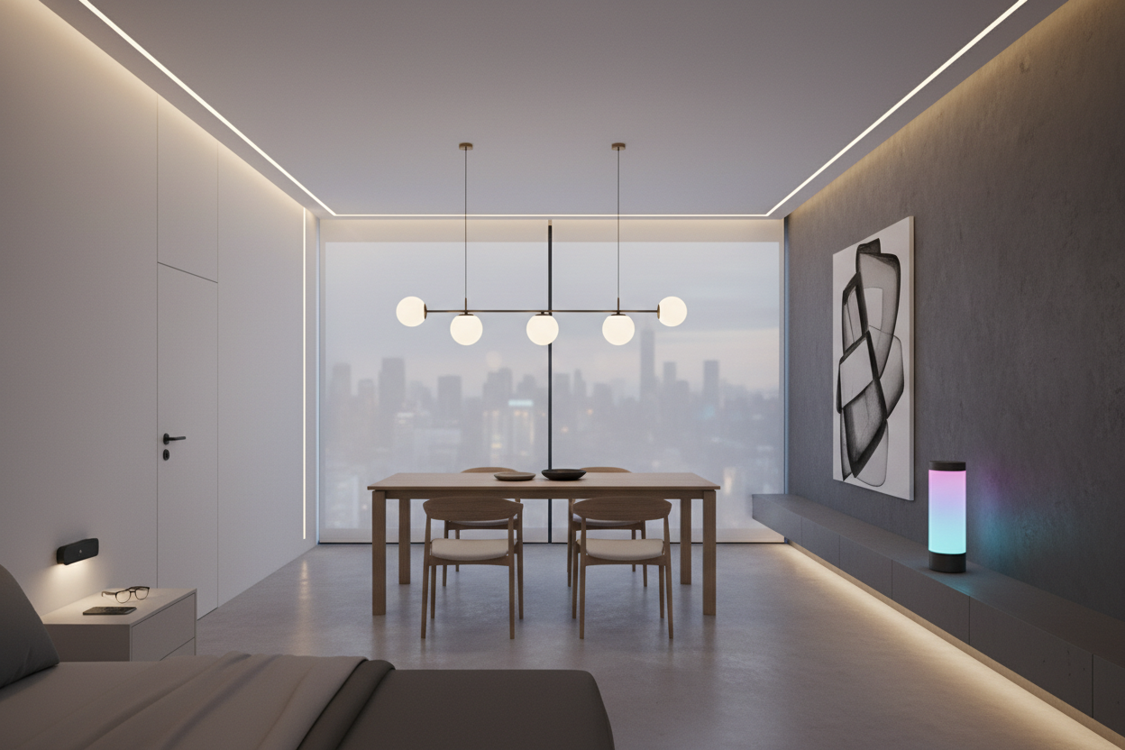 LED Lighting and Smart Room Tech